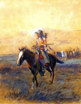 Kavallerie Halterungen für die Mutigen 1907 Charles Marion Russell Ölgemälde